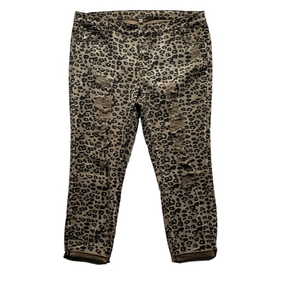 Loralette Skinny Jeans Animal Print Cheetah 22 - Picture 4 of 8